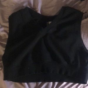 Dark v neck vest
